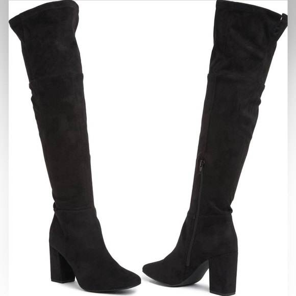 BP CALI STRETCH OVER THE KNEE BLACK BOOT SIZE 8.5M NEW - Picture 2 of 6